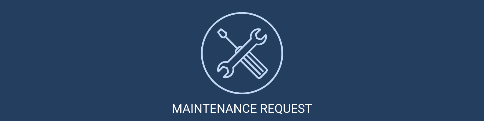 Narrow maintenance website banner